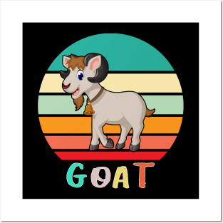 Vintage Retro Goat Posters and Art